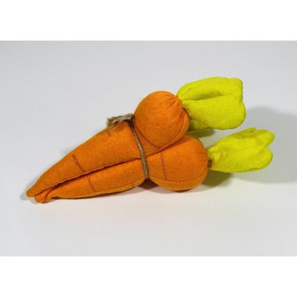 Fabric Carrots Felt Orange Easter Spring Farmhouse Filler Decor Rustic Garden - Picture 5 of 8
